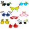 4E's Novelty Luau Fun Glasses 9 Pairs Hawaiian Party Sunglass, Beach Themed Sunglasses Bulk, Photo Booth Props, Party Favors Adults Eyewear, Funny Sunglasses Bulk, Bachelorette Celebration Favors